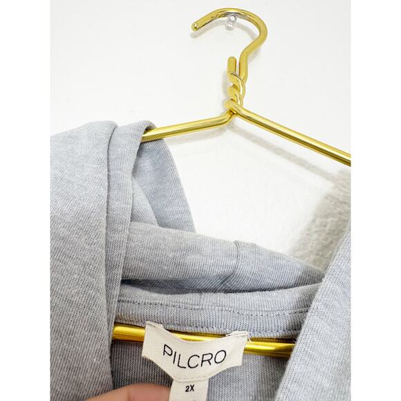 Anthropologie Pilcro Hooded Sweatshirt Twofer Mini Dress Size 2X Casual Preppy - Picture 5 of 14